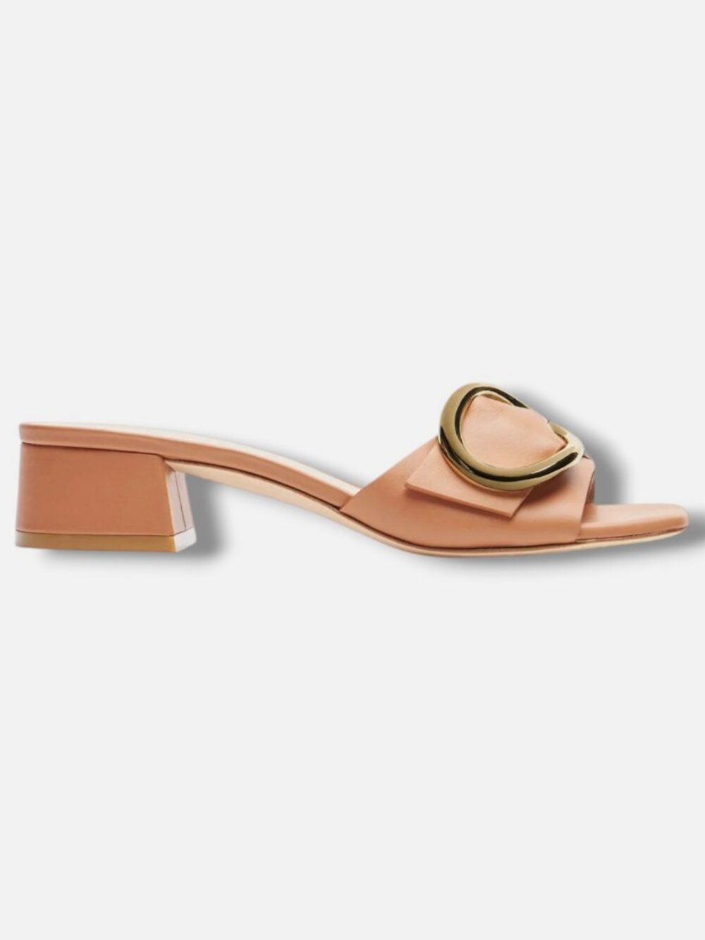 Stuart Weitzman Women's Brown Benni 35 Embellished Slide Sandals Shoes Size 7.5B